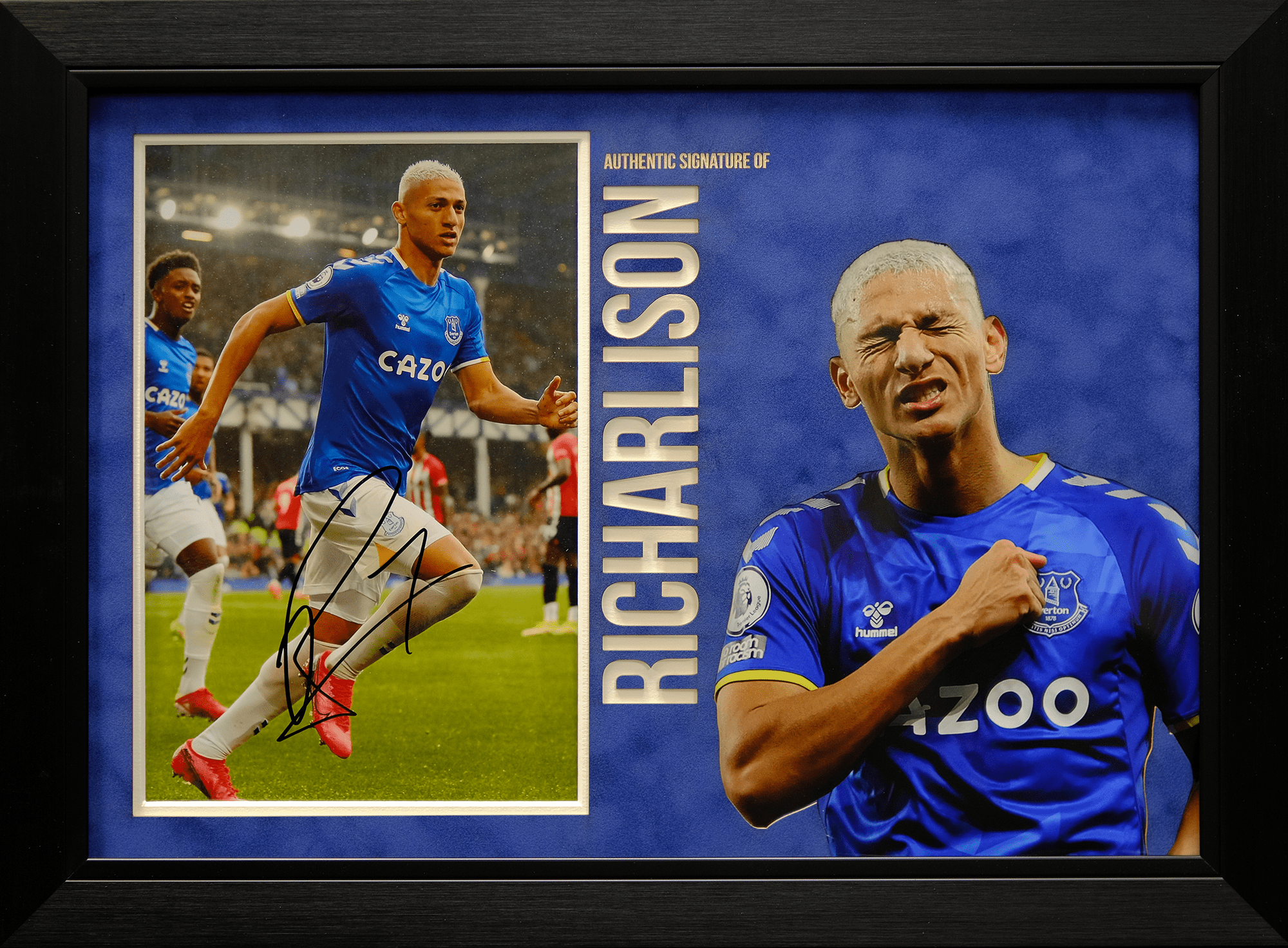 Richarlison Signed 12x8 Photograph Display - Memorabilia Framers Shop